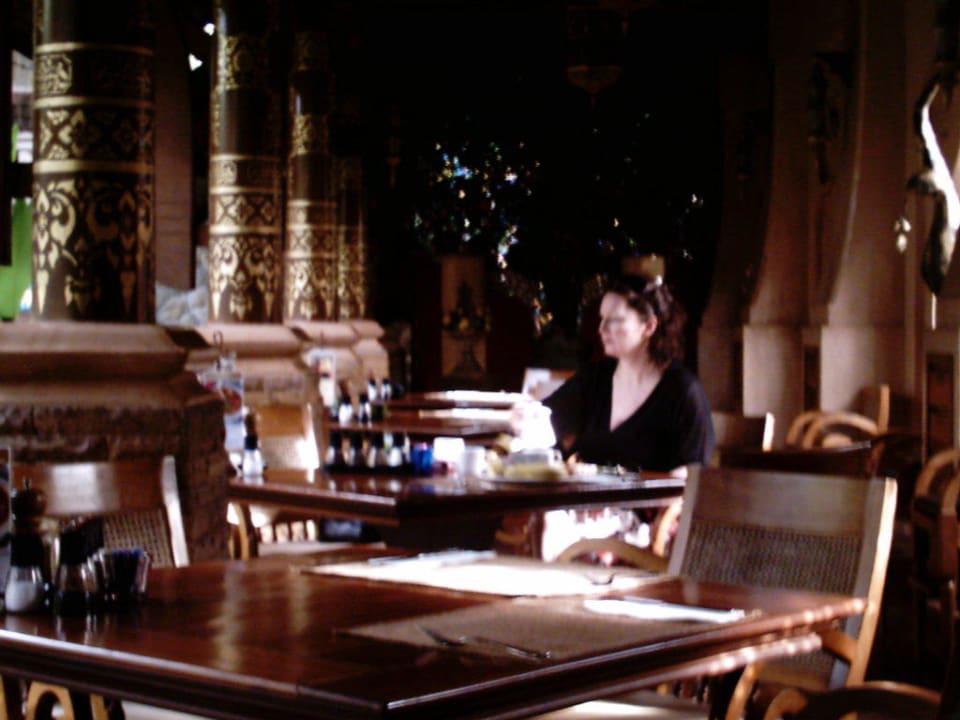 Frühstücksbereich für Raucher Hotel Sawasdee Village