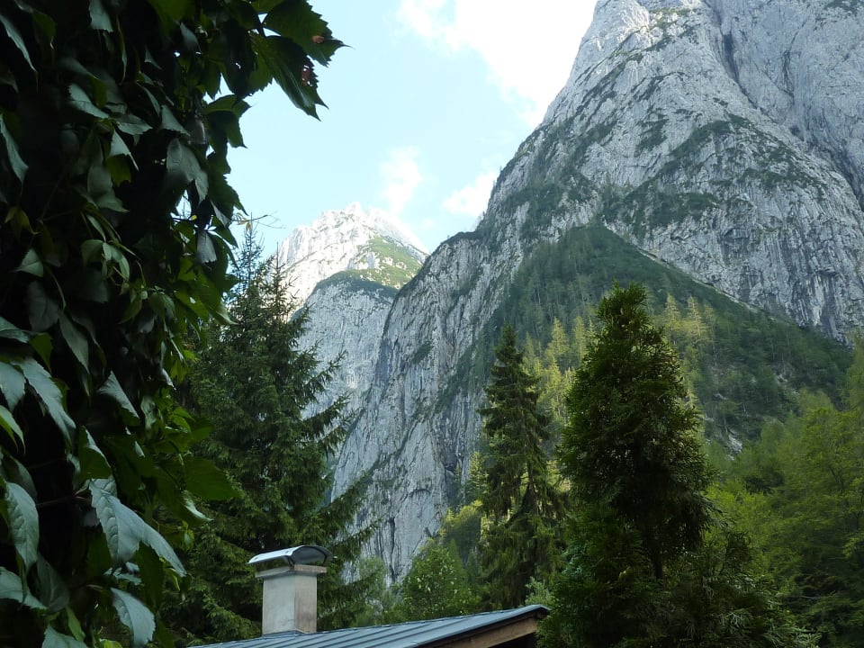 Ausblick über das Kaisergebirge Alpengasthaus Griesner Alm