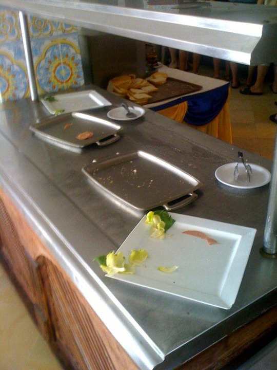 Frühstücksbuffet um 7.46 Uhr Alassio Hotel and Thalasso