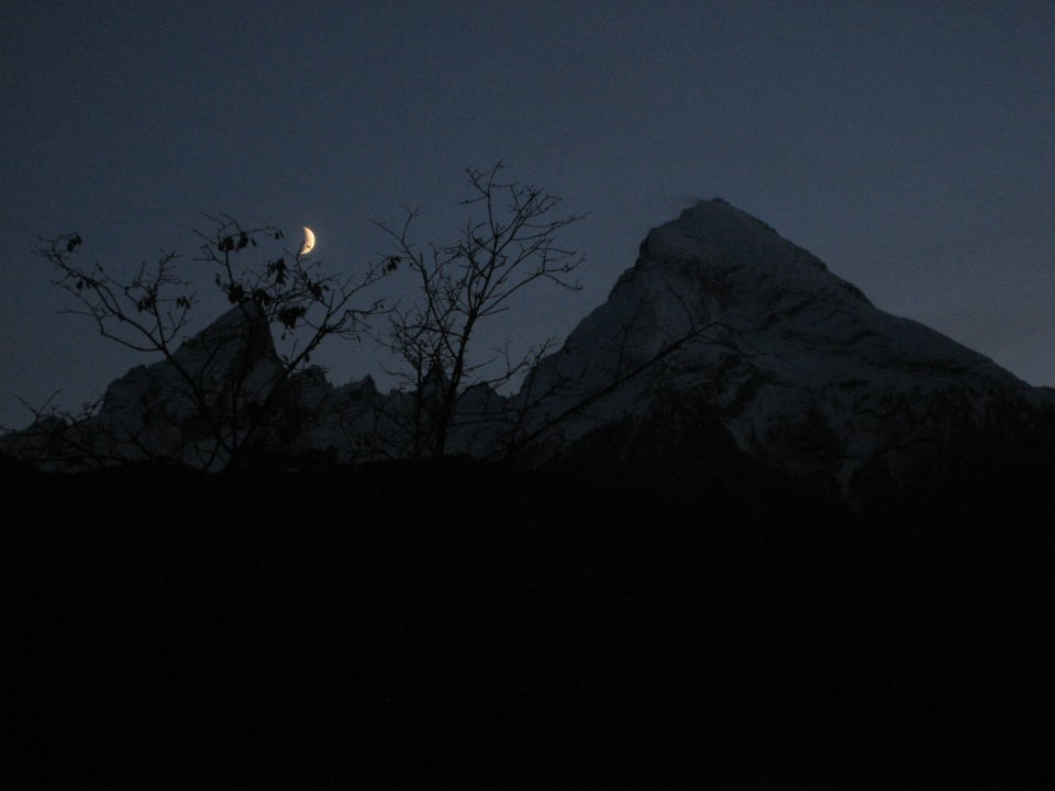 Watzmann bei Nacht Kressenlehen FeWo