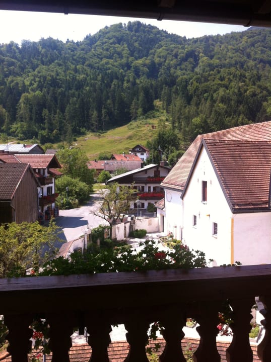 Ausblick vom Balkon Hotel Keindl