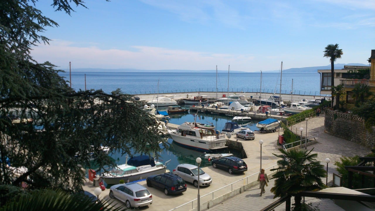 Ausblick vom Balkon Hotel Admiral