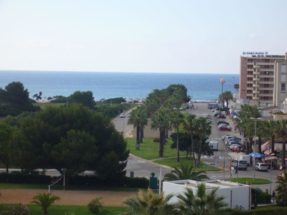Blick von unserem Balkon allsun App.-Hotel Orient Beach