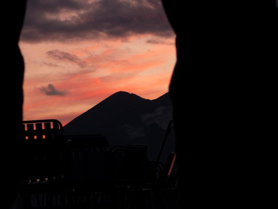 Sonnenuntergang Berggasthof Wallackhaus