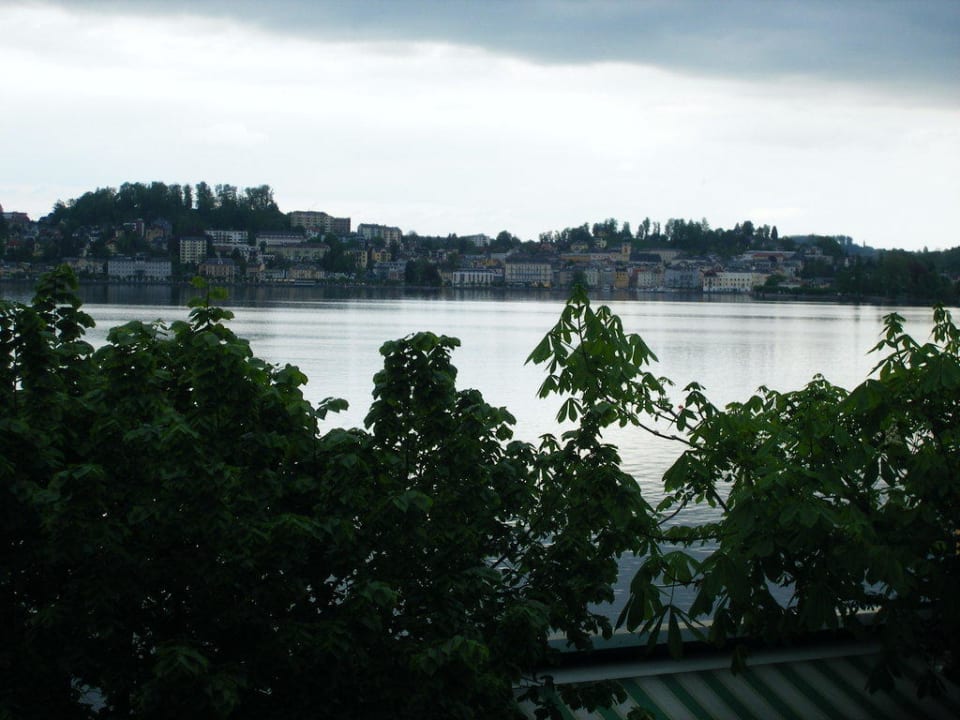 Die wahnsinns Sicht vom Balkon aus Landhotel Grünberg am See