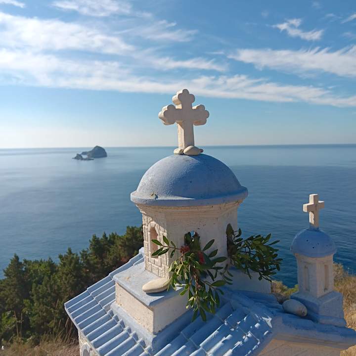 Ausblick Acharavi Beach Hotel