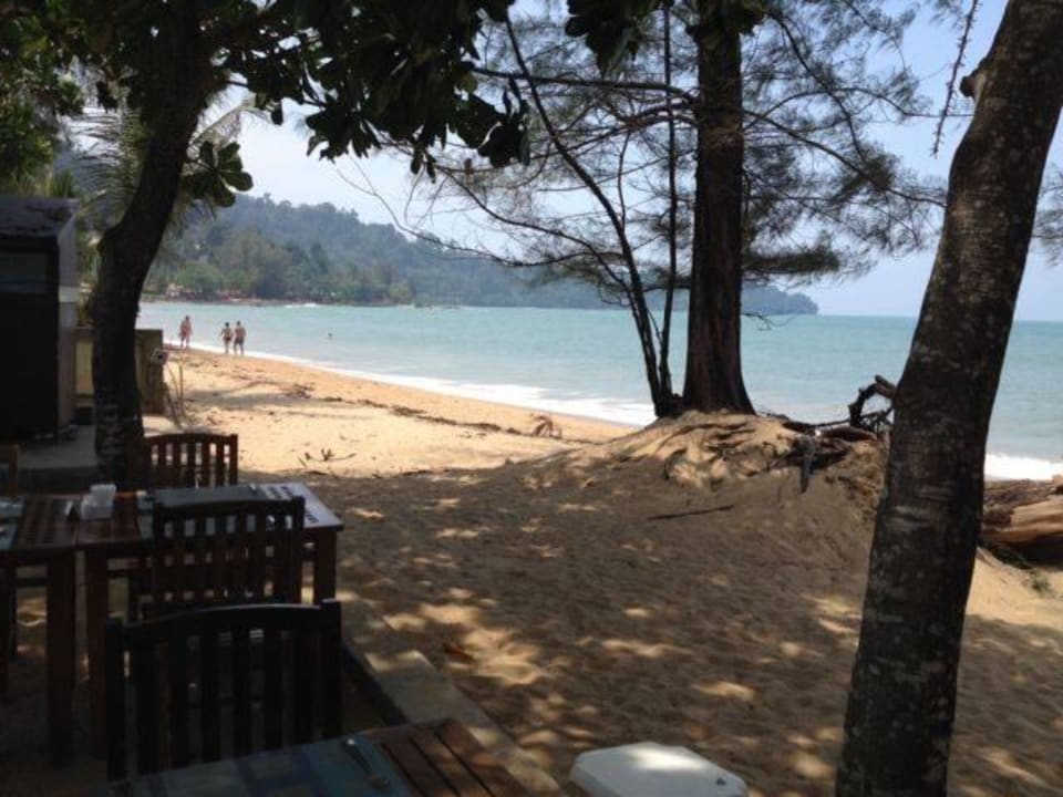 Blick vom Frühstück zum Strand Seaview Khao Lak Resort