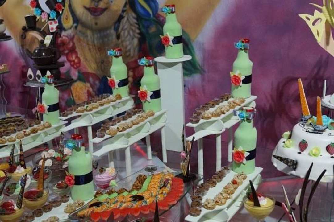 Buffet Aufbau mit Leckereien  Pickalbatros Alf Leila Wa Leila Resort - Neverland Hurghada