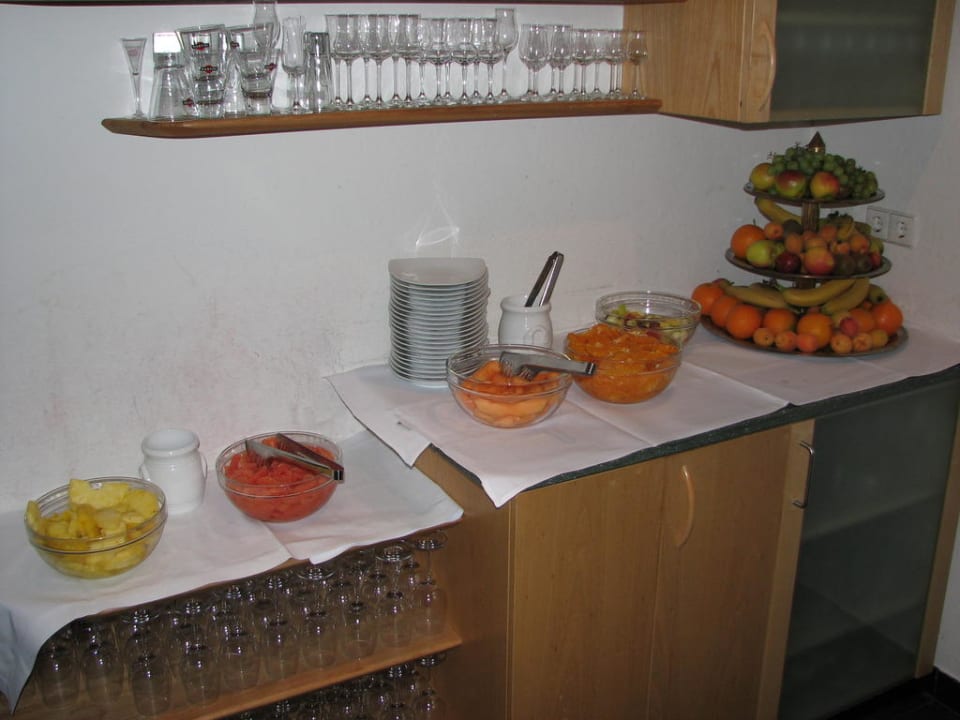 Obstauswahl beim Frühstücksbüffet Dorint Parkhotel Jordanbad