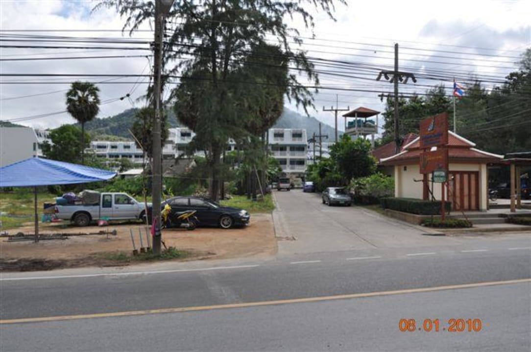 View from beach road Hotel Andaman Seaview