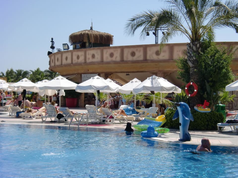 Vorderer/ruhigerer Teil des Pools Hotel Delphin Palace