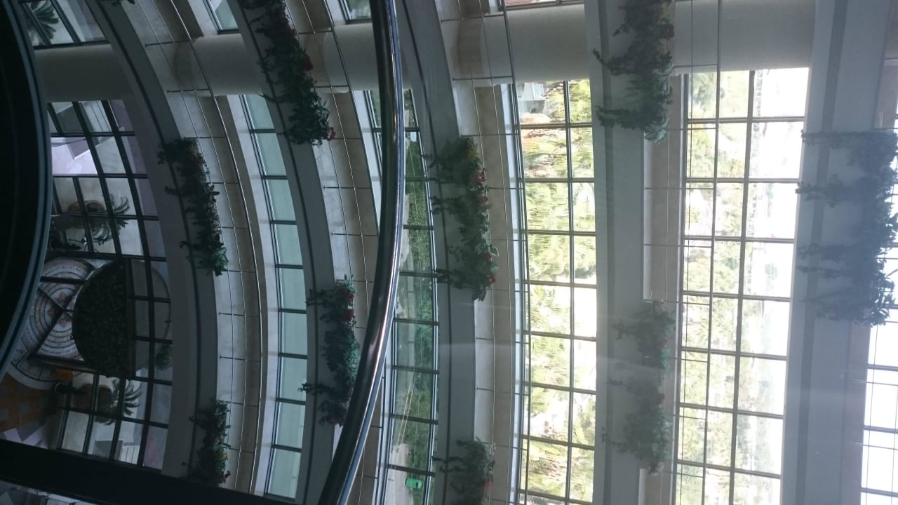 Blick aus dem Fahrstuhl Saphir Resort & Spa