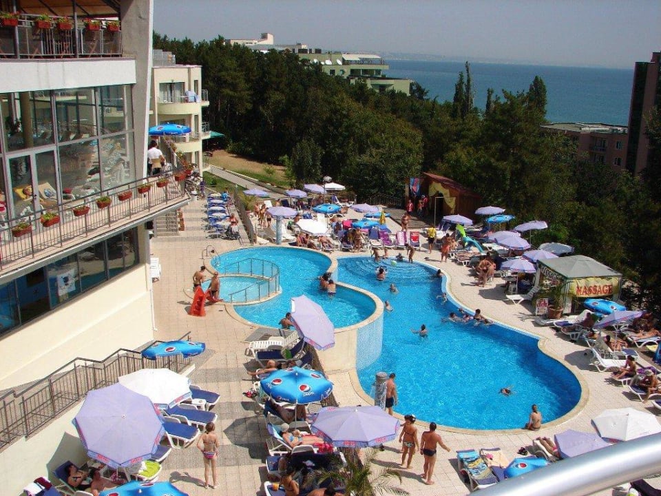 Blick vom Balkon Park Hotel Golden Beach