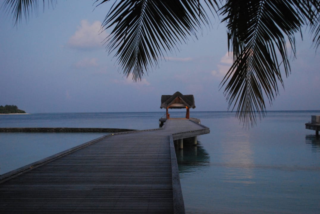 Ankunftssteg Kuramathi Maldives