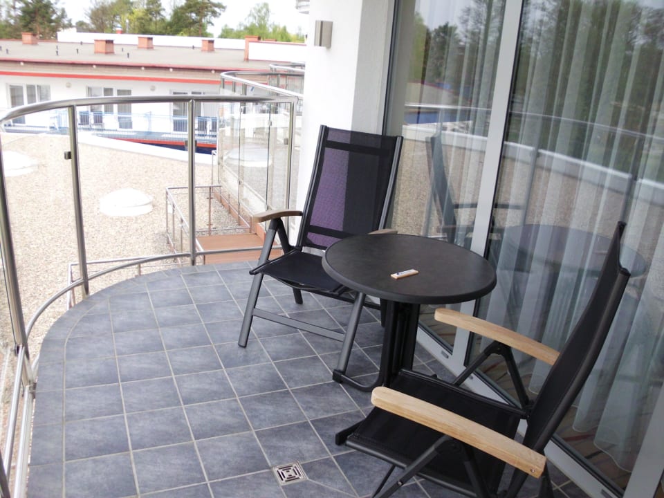 Unser großer Balkon im SPA-Bereich Hotel Wellness & Spa Unitral