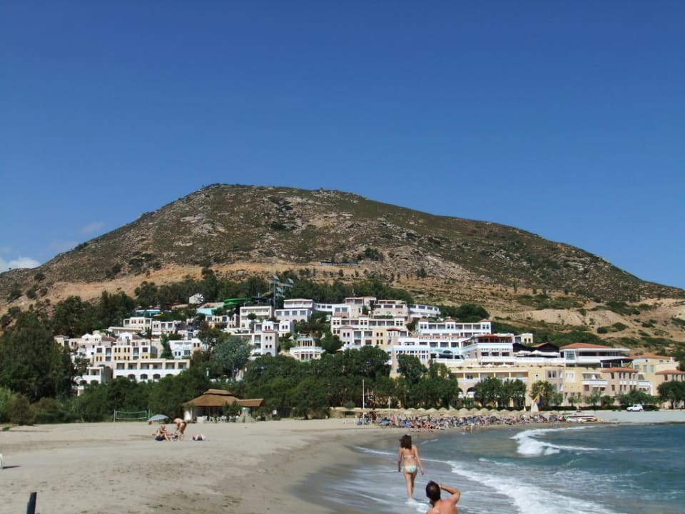 Blick vom Strand Fodele Beach & Water Park Holiday Resort