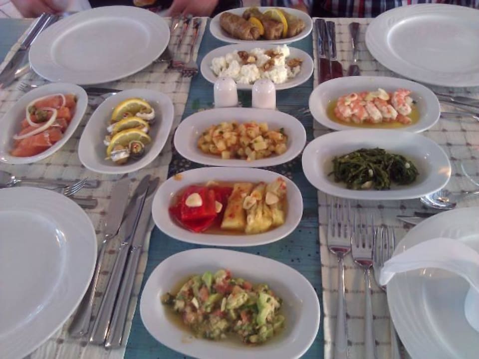 Voorafje bij het visrestaurant.. PALOMA Perissia