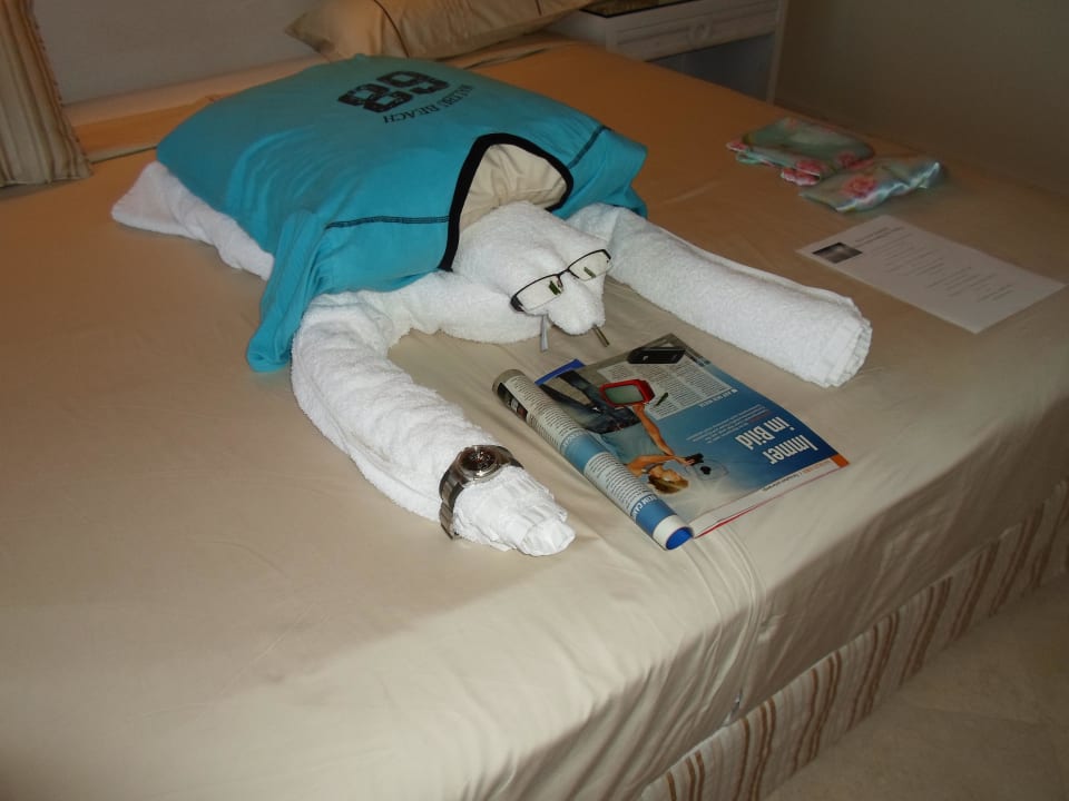 Eine der Handtuchfiguren  Makadi Spa - Adults only