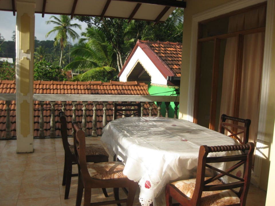 Balkon - view balcony Guesthouse Shanthi Ayurveda Home