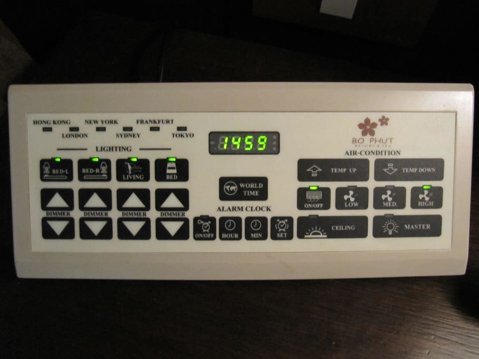 Zentrale Steuerung der Klimaanlage und Beleuchtung Bo Phut Resort & Spa
