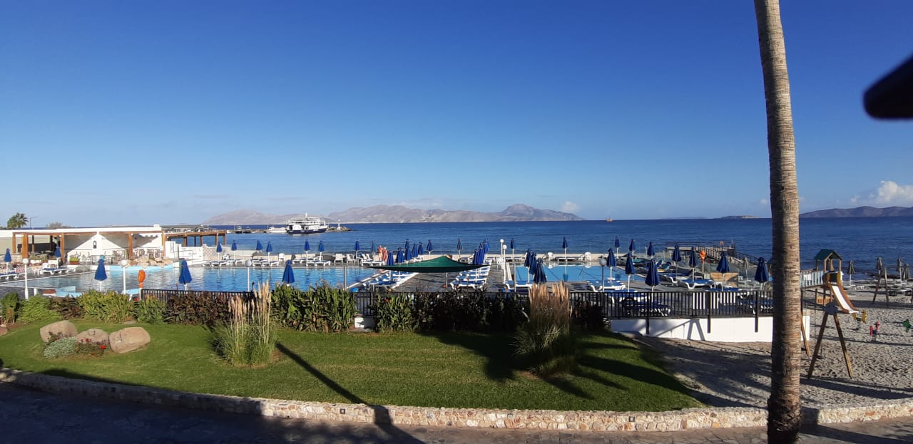 Ausblick Mastichari Bay Hotel
