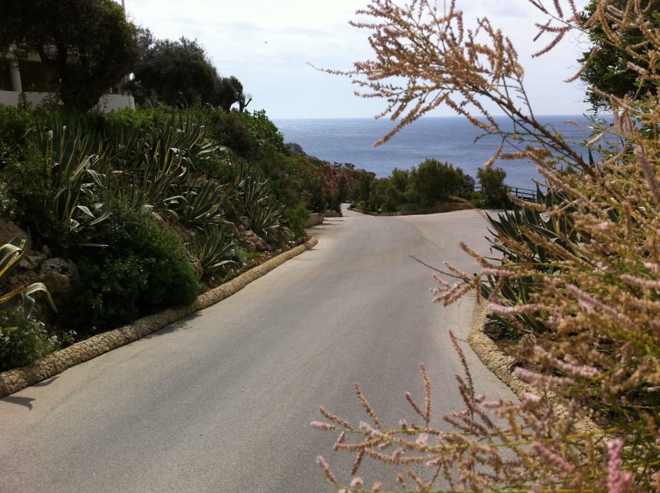 Ausblick auf dem Weg zum Strand Hotel Kalithea Mare Palace