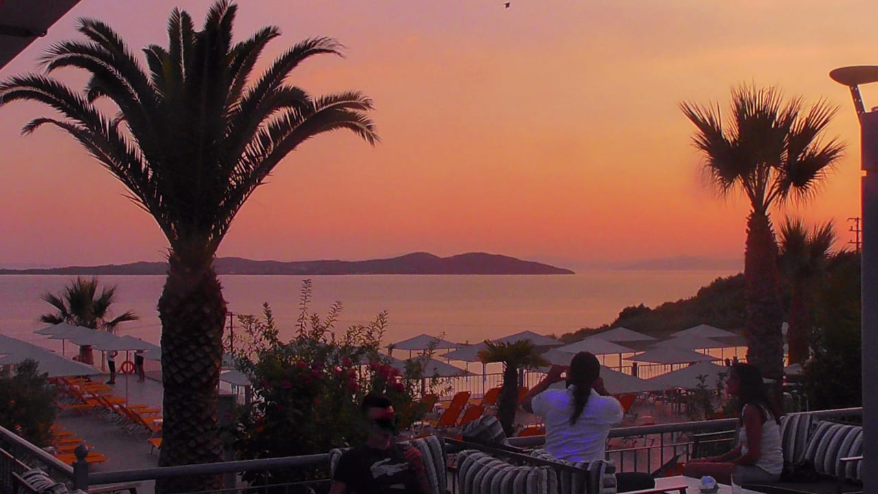 Ausblick Akrathos Beach Hotel