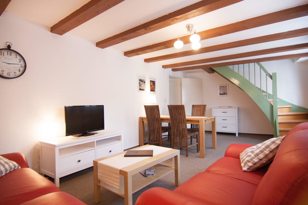Wohnzimmer Familienapartment Urlaub im Fachwerk, Der Klink
