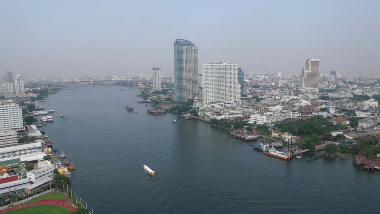 Blick nach Süden Chatrium Hotel Riverside Bangkok