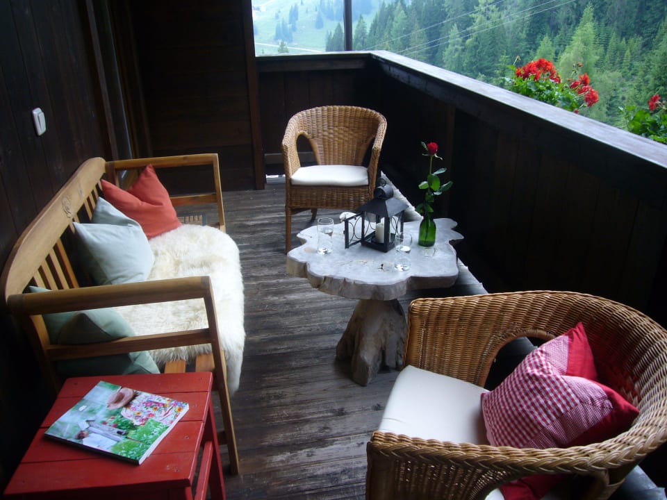 Gemütliche Veranda im Appartement Hochkönig Apartments Das Sonneck