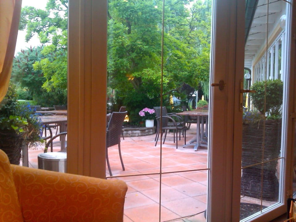 Blick zur Terrasse Hotel Antoniushof