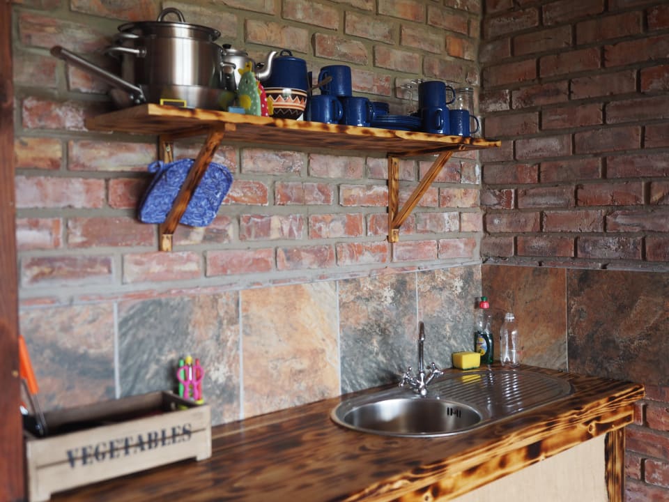 Küchenzeile im Dassie Rock House Pure Nature Familodge