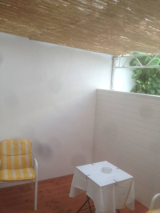 Terrasse vom Zimmer Gästehaus Balthasar Neumann