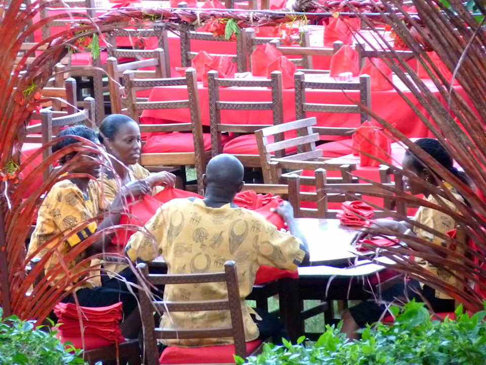 Vorbereitung zum Galadinner Baobab Beach Resort & Spa