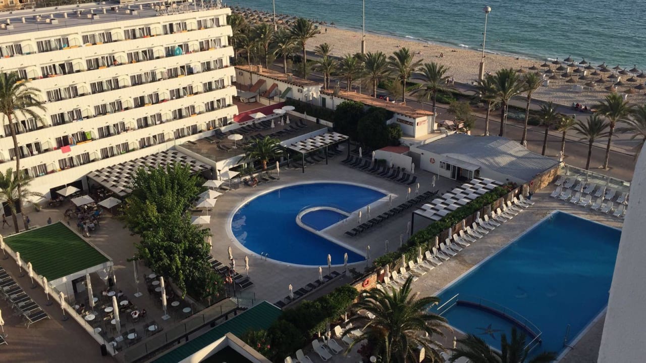 Aussicht vom Zimmer 9. Etage Hotel HM Gran Fiesta