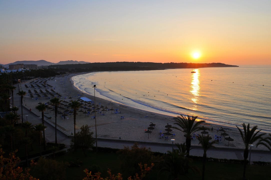 Sonnenaufgang Balkon Zimmer 502 Hipotels Mediterraneo