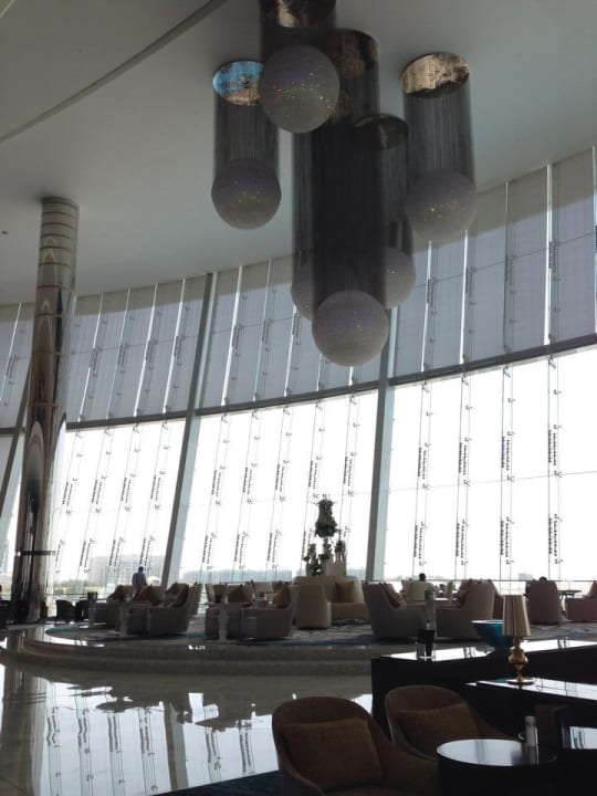 As you enter the hotel Conrad Abu Dhabi Etihad Towers