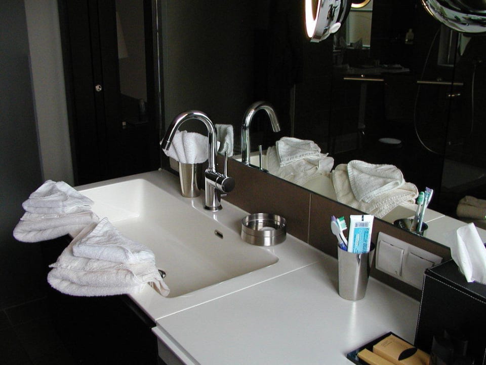 Badezimmer Hotel Künstlerquartier Seezeichen