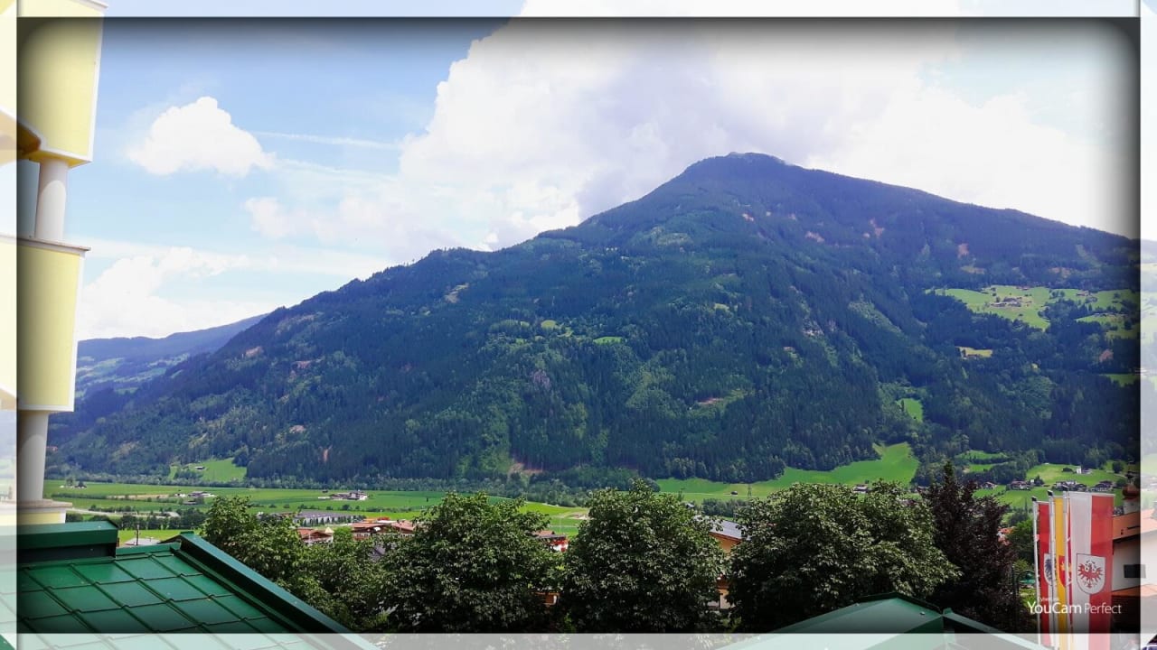 Aussicht vom balkon Platzlhof - Mein Hotel im Zillertal