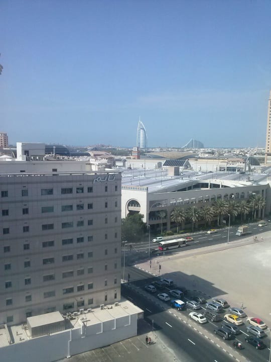 Blick vom Dach des Hotels Citymax Hotel Al Barsha