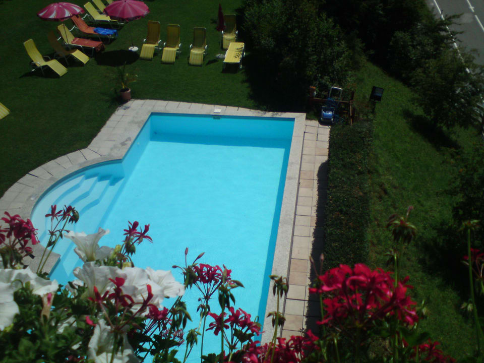 Ausblick von unserem Balkon Hotel Dorfer