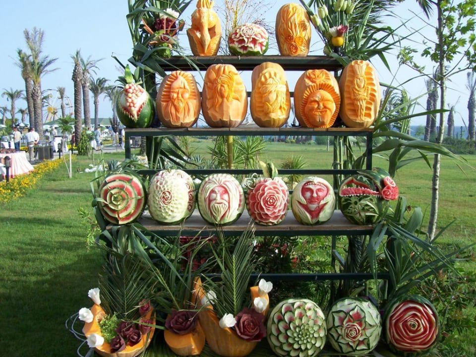 Melonen und Kürbisköpfe Trendy Aspendos Beach Hotel