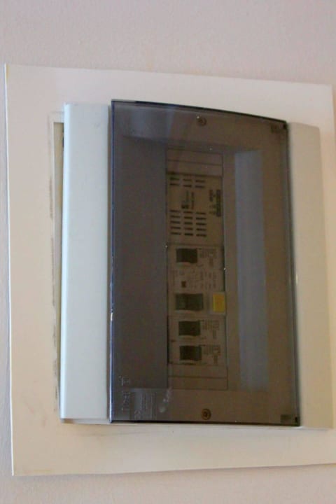 Sicherungskasten im Zimmer Cavalieri Art Hotel