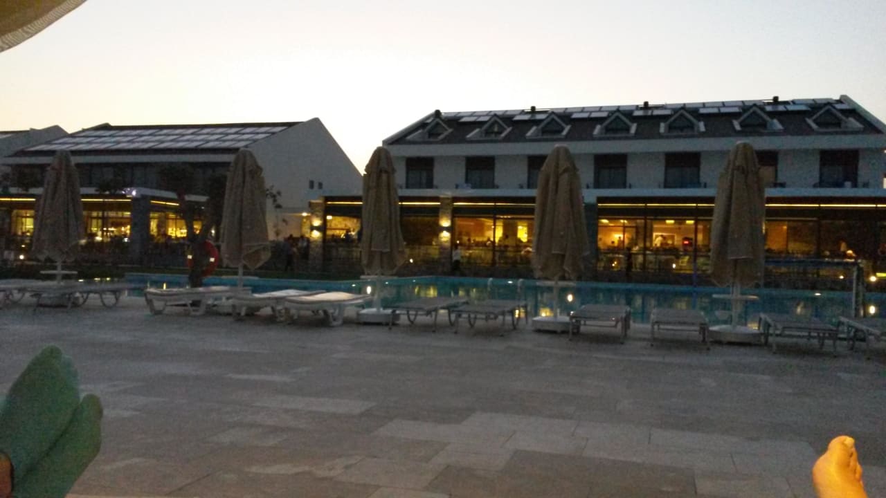 Blick auf Restaurant Jiva Beach Resort