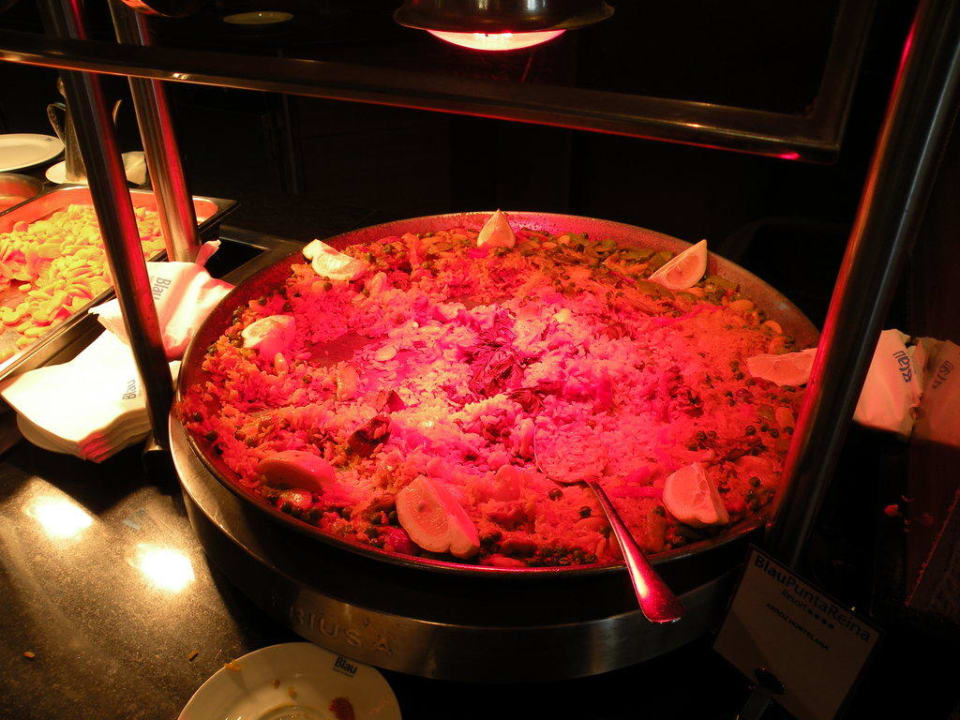 Leckeres Essen blau punta reina