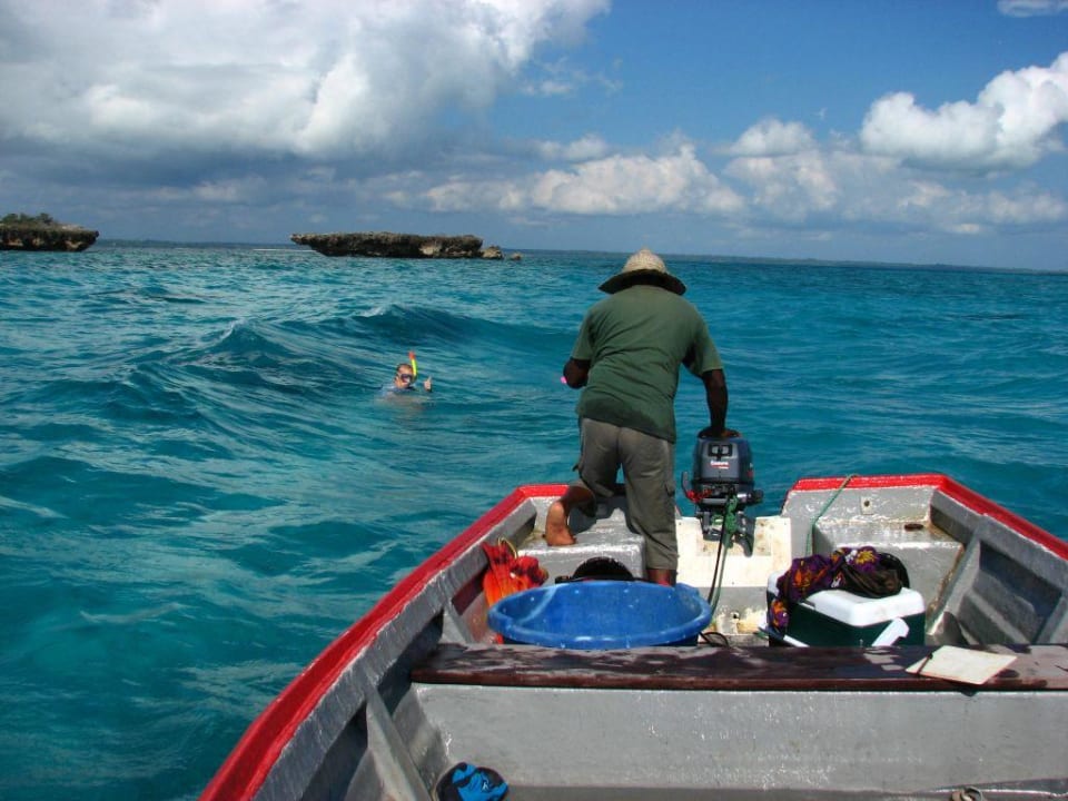 ..selbe Insel und bei Flut Hotel Chumbe Island Lodge