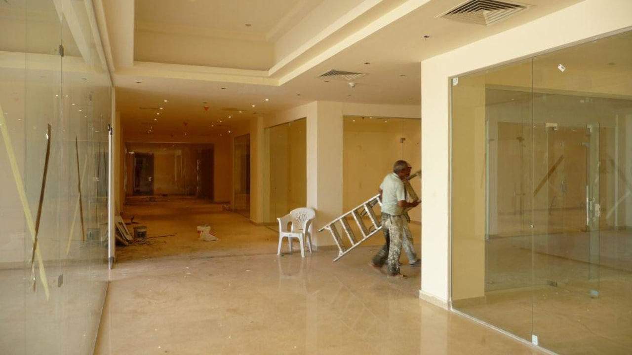 Bauarbeiten im Hauptgebäude Cleopatra Luxury Resort Makadi Bay