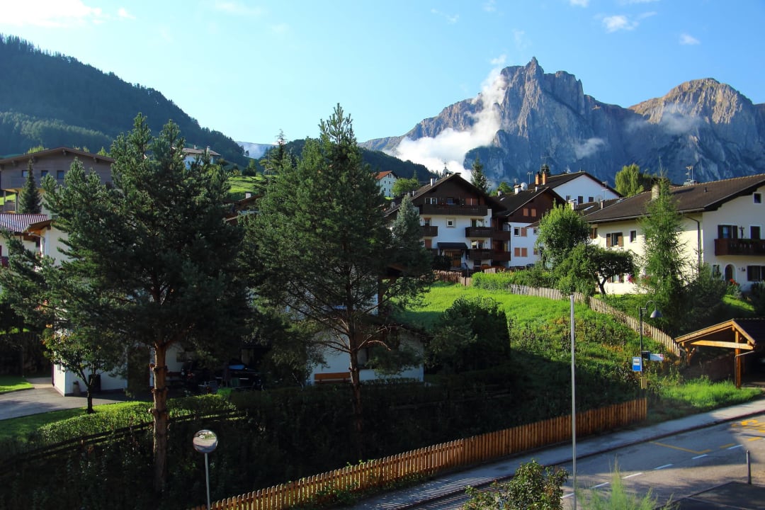Blick von unserem Balkon Hotel Residence Garni Trocker
