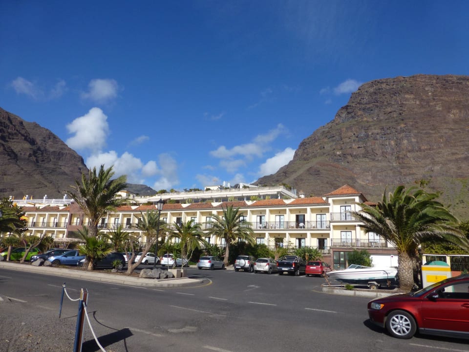 Vom Strand aus gesehen Hotel Gran Rey