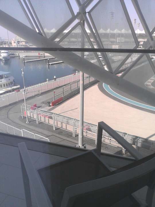 View on the circuit from the terrace W Abu Dhabi - Yas Island
